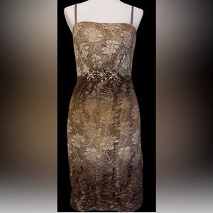 Vintage Be by Jay Reynolds lace jewel party dress prom wedding holiday